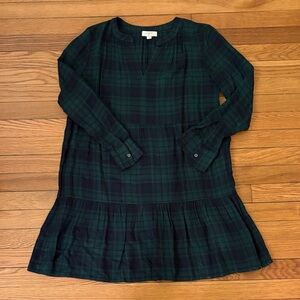 LOFT Green and Blue Plaid Kids Dress
